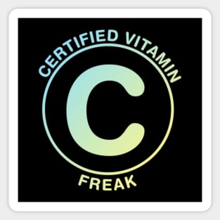 Certified Vitamin C Freak Sticker